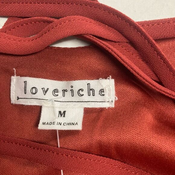 LOVE RICHE Orange Dress Size Medium Long Sleeve - Picture 8 of 10